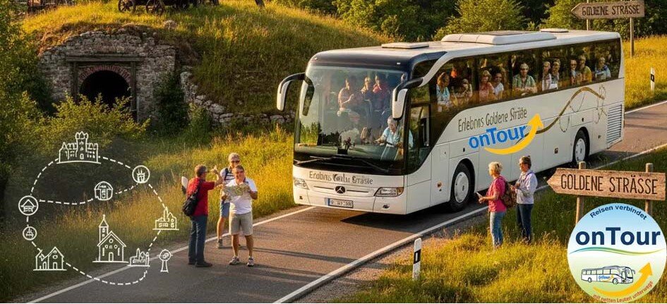 Bild zeigt einen Reisebus